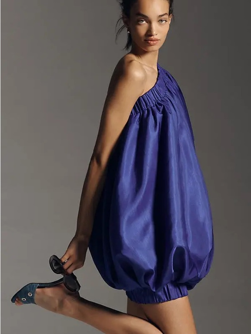Sunday in Brooklyn One-Shoulder Bubble Mini Dress